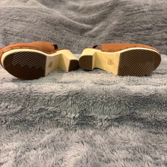 LOFT Slingback Leather Clogs - Size 9 - Picture 5 of 6